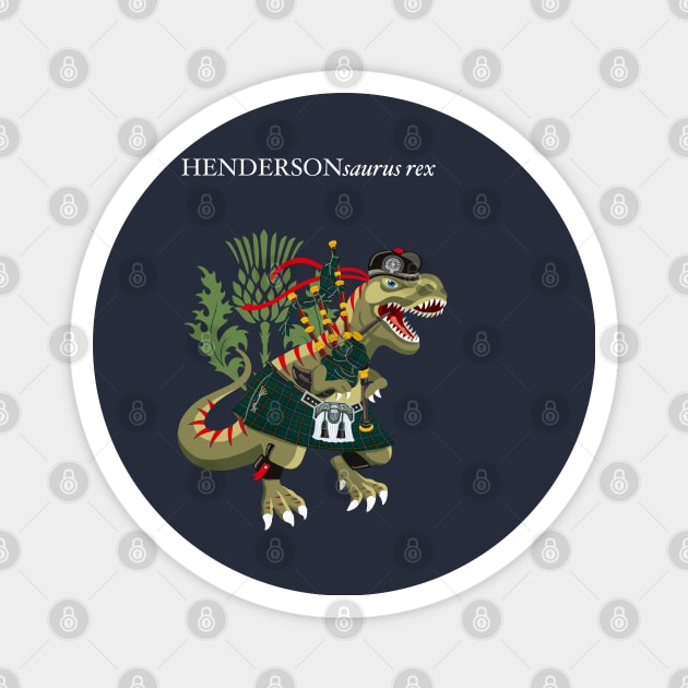 Clanosaurus Rex HENDERSONsaurus Henderson Family Tartan Clan Scotland Magnet by BullShirtCo